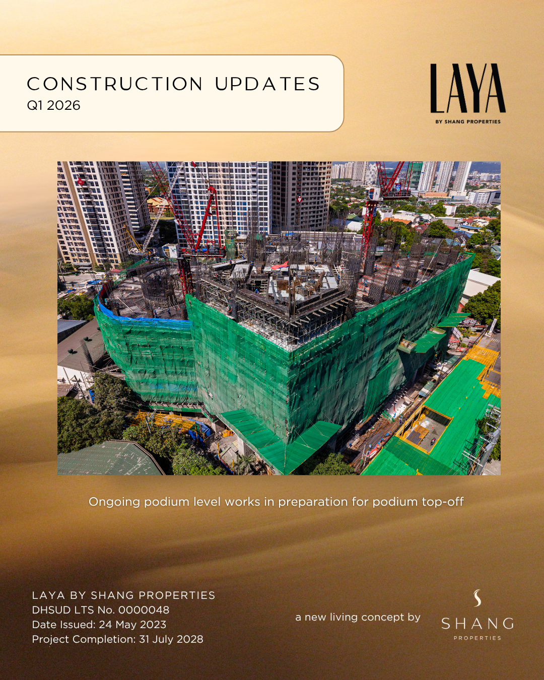 Shang Laya Construction Update: Q1 2026